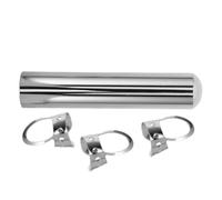 Silver Metal Electric Guitar Slide Tone Bar for Rock Players | Solid round Handheld Design, Hole Grip, Smooth Surface, Fits Pinky or Ring Finger