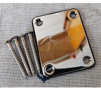 Silver Metal Guitar/Bass Neck Plate - Strengthening Connector Replacement for Fender (Type A)