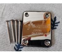 Silver Metal Guitar/Bass Neck Plate - Strengthening Connector Replacement for Fender (Type C)