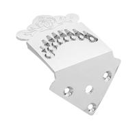 Silver Metal Mandolin Tailpiece Qb21 with Screws for Instrument Parts