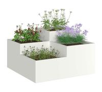 Garden Planter Metal Outdoor Decor for Gardens Rectangular Modern vidaXL
