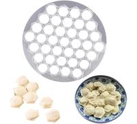 Silver Metal Ravioli Dumpling Mold, Ravioli Dumpling Mold, Russian Pelmeni Maker,37 Holes Metal Ravioli Maker, Pelmeni Meat Dumplings Maker,Handmade Dumpling Cutter,Kitchen Utensils and Gadgets