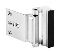 Silver Metal Security Lock for Wooden Hinged Doors, Indoor Outdoor | Simple DIY Install, Prevents Forced Entry, Adds Secondary Locking Point, Bedroom Privacy Use, Sl inish