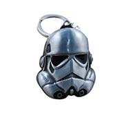 Silver Metal Storm Trooper Star Wars Trilogy Collectors Cartoon Keyrings chain chains bag clip charm for Christmas Birthday Stocking Filler Novelty Small Gift Set Ideas for Kids Men Women