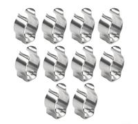 Silver Metal Terry Clip 30mm for Garden Rake Storage(30mm)