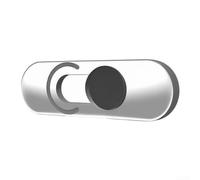 Silver Metal Webcam Cover Slider for Android Phones(Black)