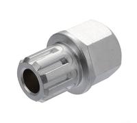 Silver Metal Wheel Lock Lug Nut Key With 54 Square And 9 Pointy Teeth For Passat And For Golf Models Anti Theft Security Tool