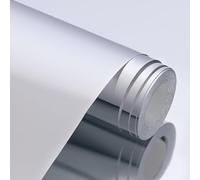 Silver Metallic Gift Wrapping Paper : 12M x 43cm Solid Color Bright Wrapping Paper Roll for Christmas - Birthday - Wedding - Gift Wrapping