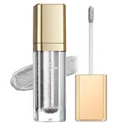 Silver Metallic Liquid Glitter Eyeshadow & Waterproof Eyeliner Pen - Long-Lasting, Matte Shimmer, Highly Pigmented, Sparkly, & Easy to Blend