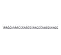 Silver Miami Cuban Court Curb Link Chain Bracelet 3mm 7.5" - GVCH53 Jewelco London White One Size