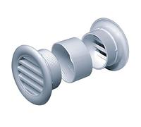Silver Mini Circle Air Vent Grille Door Round Ventilation Cover