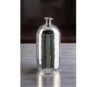 Silver Mirrored Mosaic Decorative Vase, Handmade Ceramic Glass Tile, Waterproof Modern Luxury Home Decor, Height 35.5cm