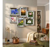 Silver Mirrored Photo 6''/6x4'' Frame 50x40Cm