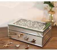 Silver Mirrored Small Jewellery Box for Women Trinket Box Marco Paul Silver One Size