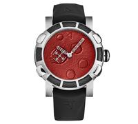 Silver - 'Moon Dust' Automatic Watch - 46mm - Model RJMDAU.701.10 Romain Jerome Red One Size