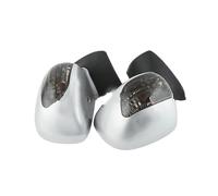 Silver Motorcycle Mirror Turn Light Moto Rear View Side Mirrors Amber Signal Case For Wing GL 1800 2001-2011 Rearview Mirror