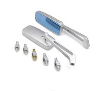 Silver Motorcycle Retangle Rearview Mirrors For Shadow Spirit VT1100 Bobber