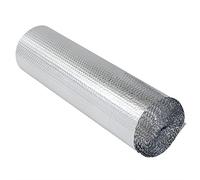 Silver Multi-Purpose Double Aluminium Bubble Insulation Foil. Loft, Wall(1.2 x 10m)