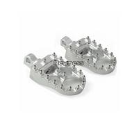 (Silver) MX Foot Pegs Motorcycle Wide Fat Footpegs Bobber 360 Roating Rear Footrests For Harley Dyna Fatboy Sportster Iron 883 Street