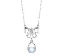 Silver Necklace for Women Moonstone Crystal Pendant 12 Constellation Horoscope Astrology Necklaces Creative Jewelry Gifts Mother Girlfriend,virgo