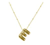 Silver Necklace Initial Necklaces For Women Dainty Letter Necklace Balloon Pendant Alphabet Necklaces For Teen Girls Girlfriend Charm Jewerlry Gift Picture Engraved Necklace (E, One Size)