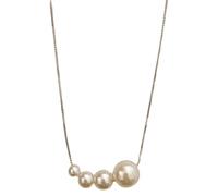Silver Necklace S925, Bead Four Choker, Design Elegant Minimalist, Length In 17.72 Adjustable, Gift Perfect, Clavicle And Neck For Ideal