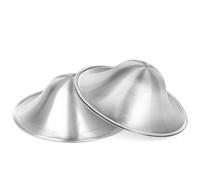 Silver Nipple Shields - 999/Trilaminate Silver Nipple Cups, Nickel Free, Reusable & Discreet - Soothes Sore Nipples, Protects While Breastfeeding | Postpartum Essentials