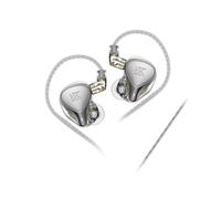 (Silver NO MIC) KZ ZEX Pro Electrostatic +Dynamic+Balanced In-Ear Earphone Noice Cancelling