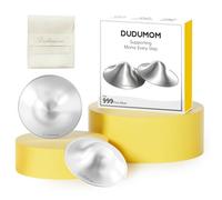 Silver Nursing Cups Nipple Shields for Breastfeeding Newborn - Original Metal Nipple Cover for Breastfeeding Essential - 999 Silver Regular