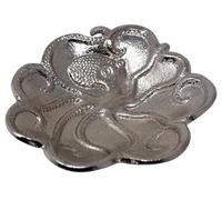 Silver Octopus Trinket Dish - Nautical Jewellery Holder and Decorative Tray
