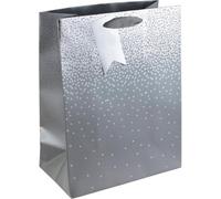 Silver Ombre Medium Christmas Gift Bag