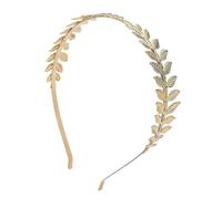 (Silver, One size) Greek Goddess Headband Gold Leaf Branch Hair Hoop Crown Bridal Wedding Headpiece Greek Goddess Accessories