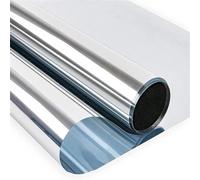 Silver One-Way Mirror Window Film Self-Adhesive UV Protection Electrostatic Privacy Film Reflective Glass Treatment 90x800cm Enhance Security & Energy Efficiency