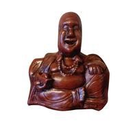 Silver Ornaments Resin Buddha Statue Middle Finger Gesture Decorative Figurine for Home and Garden Accessories (Brown, 9X6. 5X11. 5cm)