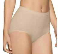 Silver® Pack of 2/3 Womens Seamless Control Maxi Briefs Slimming Firming Knickers - Ladies Control Pants Underwear bikini brief for Everyday Use (3x Beige, XL)