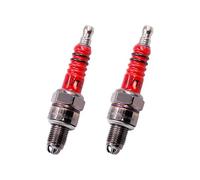 Silver Pack of 2 Racing 3 Electrode Spark Plug A7tc for 50cc 110cc 125cc 150cc Atv Scooter Dirt Bike Go Kart Spark Plugs and Accessories Ignition and Tools