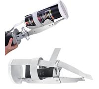 Silver Paint Shaker Attachment for Reciprocating Saw - Stainless Steel Spray Can Mixer Fits 2"-4" Cans - Fast Paint, Stain & Varnish Mixing Tool - Secure Straps, Universal Fit (Not for Bauer Saws)