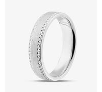 Silver Palladium 5.00mm Court Ring 5GMS-PD U