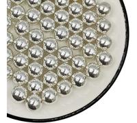 Silver Pearl Sugar Sprinkles 3.53 oz, 14mm Candy Pearls Ideal for Baking, Cake and Cupcake Toppers, Cookie Decoration, Ice Cream Topping, Wedding Shower Valentines Halloween Christmas