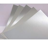 Silver Pearlescent Shimmer Paper 1-Sided 90gsm A4 x 15 Sheets AM803
