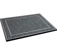 SILVER PETALS - Crushed Diamond Chopping Board Crystal Filled Silver 30x40cm
