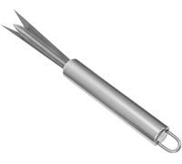Silver Pineapple Eye Peeler Remover Tool, Multipurpose Pineapple Eye Clip,Pineapple Eye Cutter V Shape Stainless Steel Pineapple Eye Peeler Remover for Home Kitchen Peelers