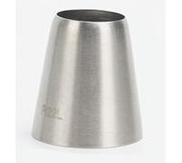 Silver Piping Tips - Large Cake Decorating Tools, Square & Round Frosting Tips for Cupcakes, Pastry & Fondant Cakes, Bakeware (R22L)