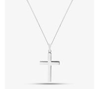 Silver Plain Cross and Pendant SCS25