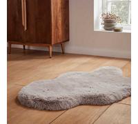 Think Rugs Super Teddy Silver Sheepskin 060 x 180cm Polyester Plain Shaggy Double Sheepskin, Green