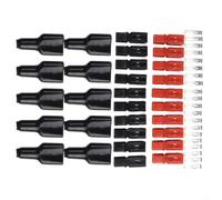 Silver Plated 30A Electrical Connector 10 Sets 600V Rated | Silver plated copper contacts, low resistance 0.6mΩ, reduces sparks, high conductivity, safe operation