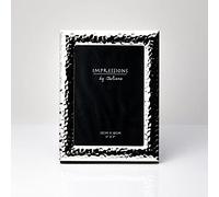 Silver Plated 5 x 7 Inch Photo / Picture Frame. Modern Hammered Finish
