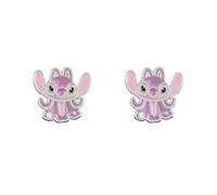Silver Plated Angel Stud Earrings