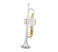 Silver Plated B Flat Trumpet Beginner Trumpet | Ideal for beginners practicing the instrument