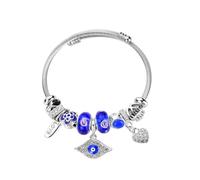 Silver Plated Charm friendship Bracelets for girls lady,exquisite cute anime cartoon Stainless Steel Bangle bracelets with jewelry box, Adjustable Girls Women Jewelry Suitable for holiday party gifts,